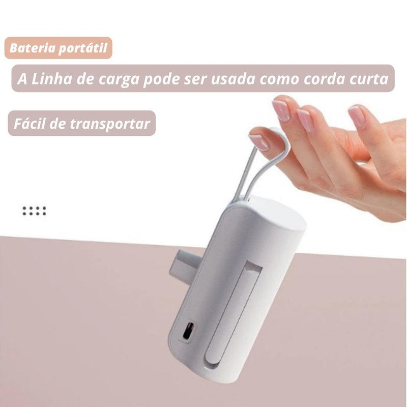 Mini Carregador Power Bank Para IPHONE e TIPO-C